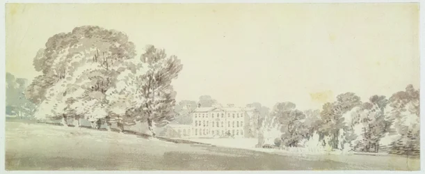 A Three-Storied Georgian House in a Park